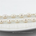 Multi-Size 4&8mm Rice Shape 60" Long Freshwater Cultured Pearl Necklace